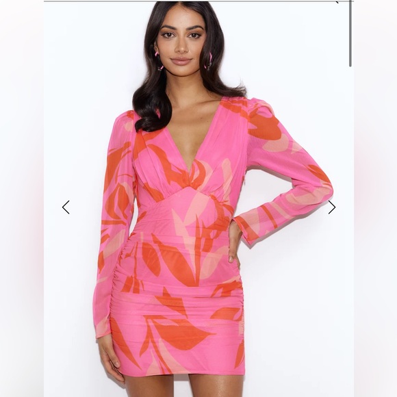 HELLO MOLLY LUXE BOAT PARTY MINI DRESS PINK SIZE 6 - Picture 4 of 11